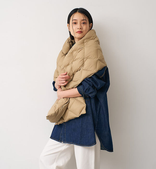collex「【TAION】リバーシブルダウンストール」|マフラー|
