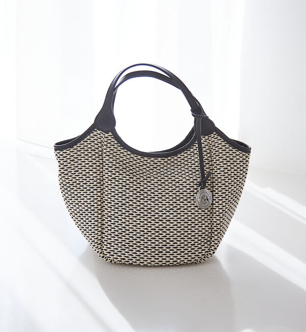 collex「【MARCO MASI】別注 レザーハンドル ラフィア 2WAYトートバッグ M」|トートバッグ|ブラック