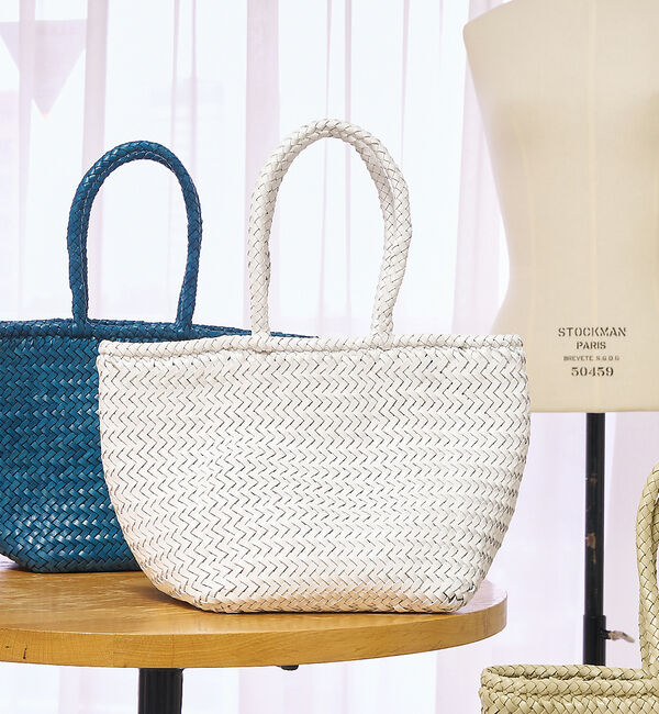 collex「【DRAGON/ドラゴン】GRACE BASKET SMALL」|トートバッグ|ホワイト