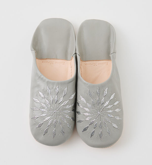 collex「【Fatima morocco】 サブラス刺繍 バブーシュ 羊革 モロッコ製 室」|本・CD・DVD|