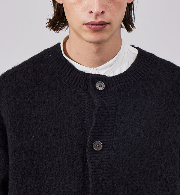 ABAHOUSE「WEB限定シャギーニットクルーカーディガン」|カーディガン|