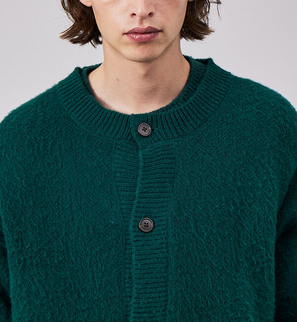 ABAHOUSE「WEB限定シャギーニットクルーカーディガン」|カーディガン|