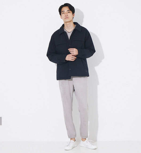 ABAHOUSE「【別注 DESCENTE / デサント】ライトパフ シャツブルゾン」|ブルゾン・スタジャン|