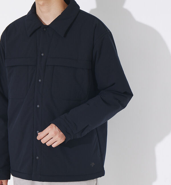 ABAHOUSE「【別注 DESCENTE / デサント】ライトパフ シャツブルゾン」|ブルゾン・スタジャン|