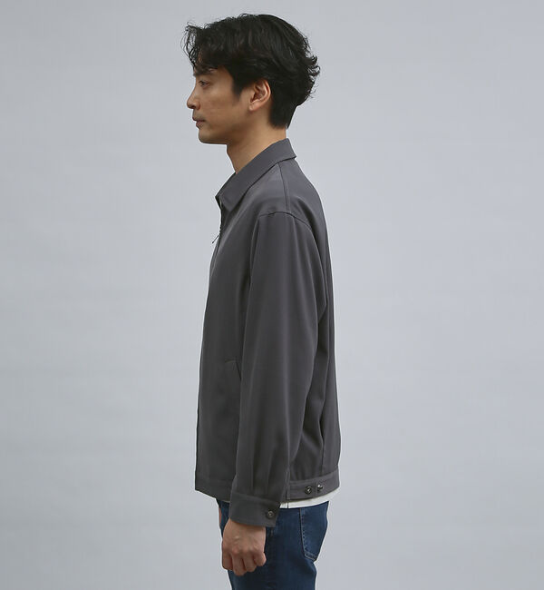 ABAHOUSE「【バックプリーツ】ジップアップ ショートブルゾン」|ブルゾン・スタジャン|