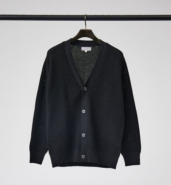 ABAHOUSE「【アンサンブル対応】メッシュ ニット カーディガン」|カーディガン|