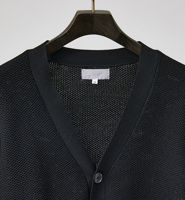 ABAHOUSE「【アンサンブル対応】メッシュ ニット カーディガン」|カーディガン|