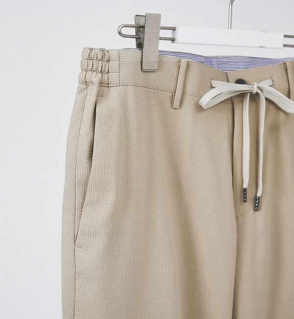 ABAHOUSE「【セットアップ対応】クイックドライ シアサッカー ストライプ スラックス」|スラックス|