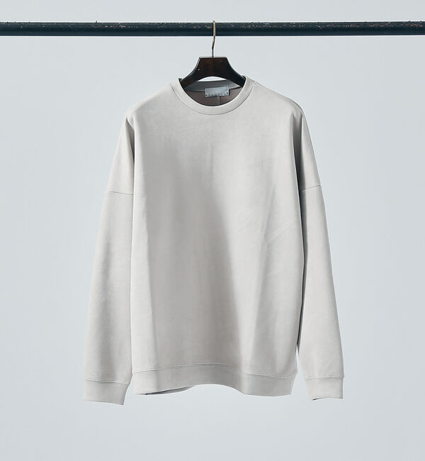 ABAHOUSE「【AH ABAHOUSE】ネオスエード  ドルマンスリーブ 長袖Tシャツ/スウェ」|Tシャツ・カットソー|グレージュ