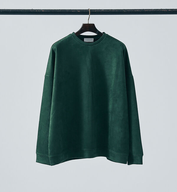 ABAHOUSE「【AH ABAHOUSE】ネオスエード  ドルマンスリーブ 長袖Tシャツ/スウェ」|Tシャツ・カットソー|ダークグリーン