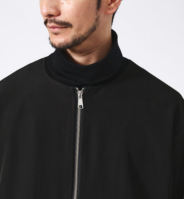 ABAHOUSE「【ノーカラー】クルーネック ジップブルゾン / ノーカラージャケット」|ブルゾン・スタジャン|