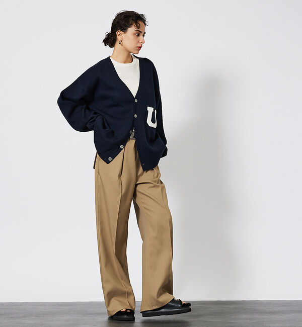 ABAHOUSE「【UNIVERSAL OVERALL / ユニバーサルオーバーオール 】ボリュー」|カーディガン|