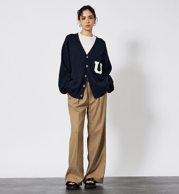 ABAHOUSE「【UNIVERSAL OVERALL / ユニバーサルオーバーオール 】ボリュー」|カーディガン|