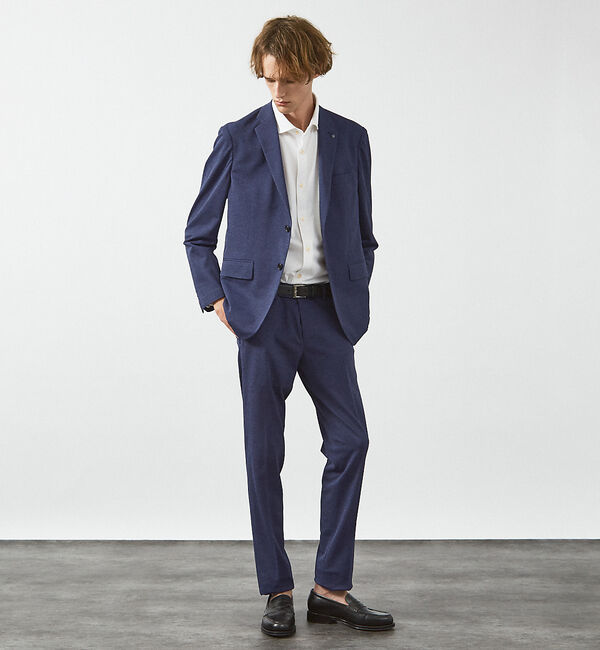 ABAHOUSE「【セットアップ対応/FLEX JACKET】Breeze cool カノコ ジャ」|テーラードジャケット|