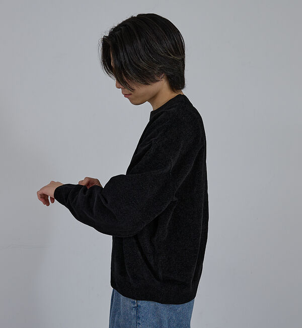 ABAHOUSE「【AH ABAHOUSE】ハイゲージモール クルーネックニット」|ニット・セーター|