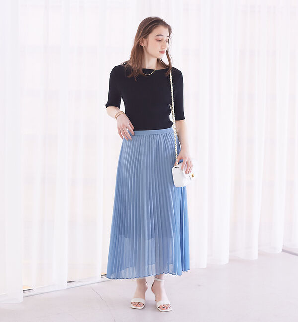 Rouge vif「シアープリーツスカート」|スカート|