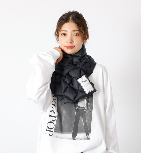 Rouge vif「【TAION / タイオン】シティ ダウンマフラー / キルティング」|マフラー|