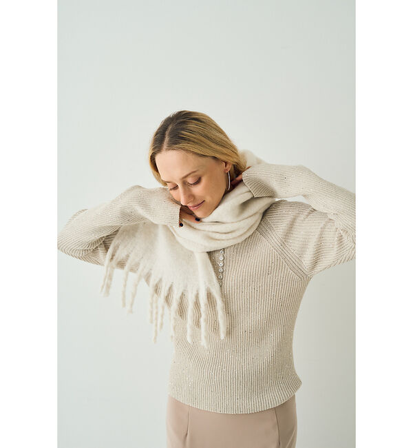 Rouge vif「【一部店舗限定】ボリュームフリンジストール」|マフラー|