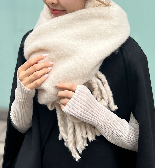 Rouge vif「【一部店舗限定】ボリュームフリンジストール」|マフラー|