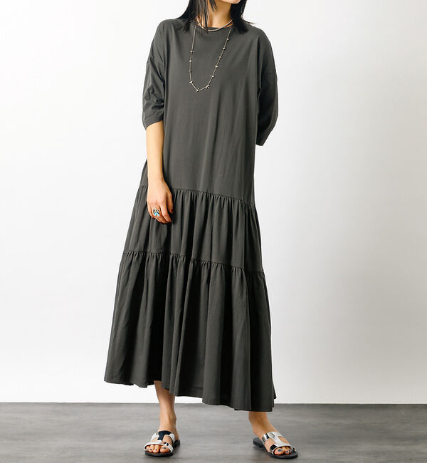 Rouge vif「【MICA&DEAL/マイカアンドディール】tired cut ops　ギャザー」|ワンピース|スミクロ