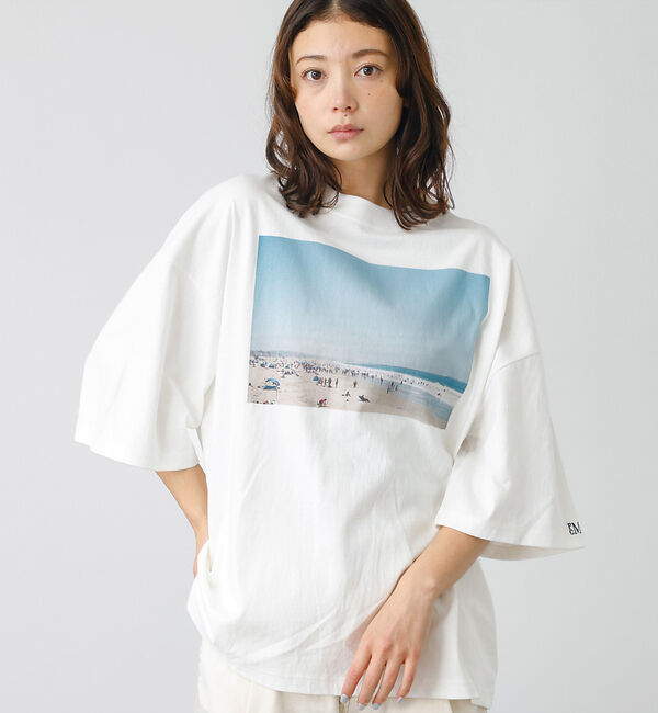 Rouge vif「【PARROTT CANVAS/パロットキャンバス】トラベルフォトグラフTシャツ」|Tシャツ・カットソー|ホワイト