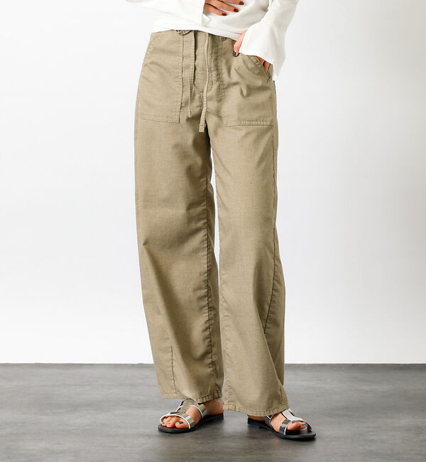 Rouge vif「【SOMETHING/サムシング】リラックス カーブベイカーパンツ 【WEB限定」|その他|ベージュ
