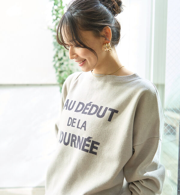 Rouge vif「【一部店舗限定】【追加4】ジャガードロゴニット」|ニット・セーター|