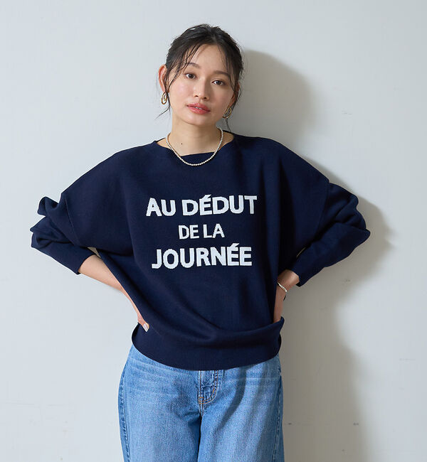 Rouge vif「【一部店舗限定】【追加4】ジャガードロゴニット」|ニット・セーター|