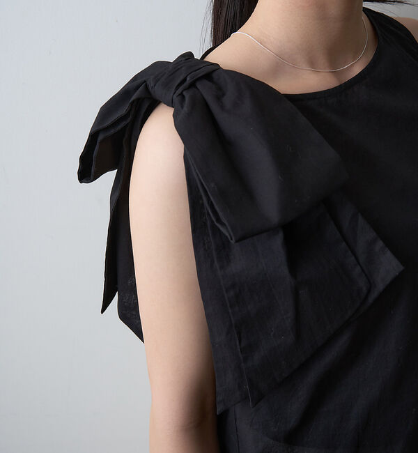 Rouge vif「【一部店舗限定】ショルダービッグリボンブラウス」|シャツ・ブラウス|