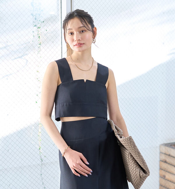 Rouge vif「【セットアップ対応】ビスチェリボンブラウス」|シャツ・ブラウス|