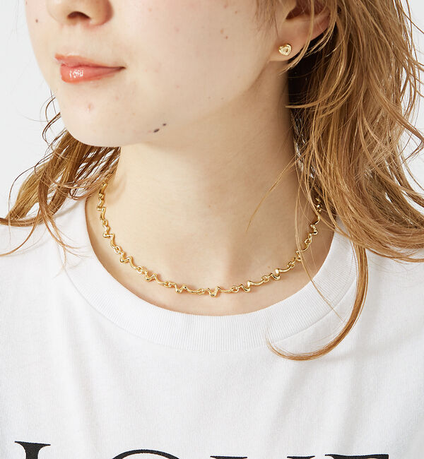 Rouge vif「【PILGRIM/ピルグリム】チェーンネックレス」|ネックレス|ゴールド