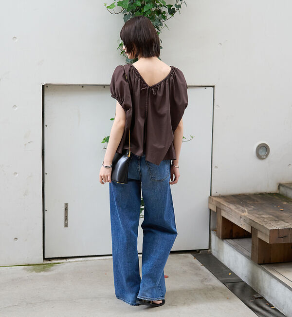 Rouge vif「コットンギャザーパフブラウス」|シャツ・ブラウス|