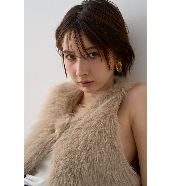 Rouge vif「【一部店舗限定】エコファーベスト」|ダウンベスト・ベスト|