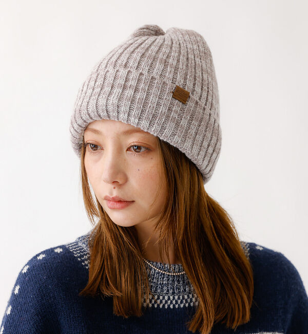 Rouge vif「【RUBEN/ルーベン】RUS-7125/リブボアニット帽/RIB BORE W」|その他|パープル系その他1