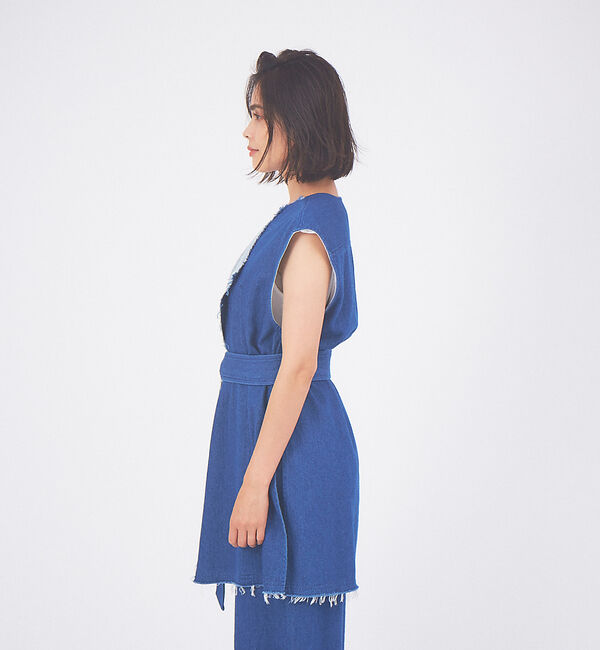 qualite「【セットアップ対応】ルーズデニムジレ」|ベスト・ジレ|