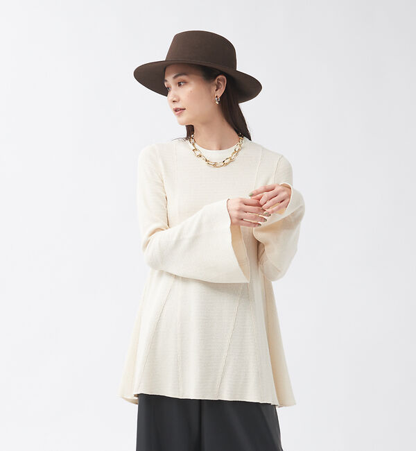 qualite「ピササーマルフレアカットソー」|Tシャツ・カットソー|