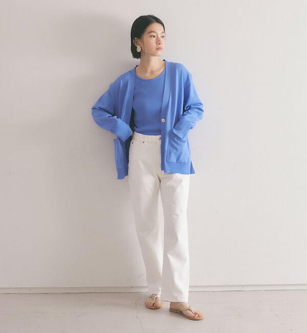 qualite「《アンサンブル対応》2WAYリブニットプルオーバー」|ニット・セーター|