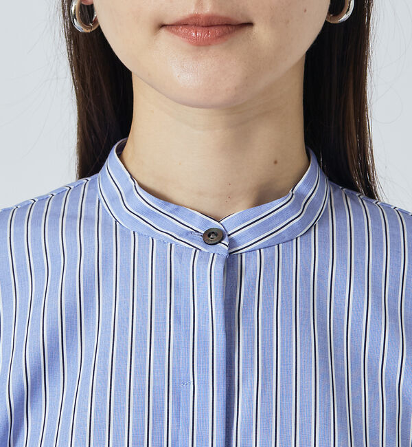 qualite「ファインブロードボウタイシャツ」|シャツ・ブラウス|