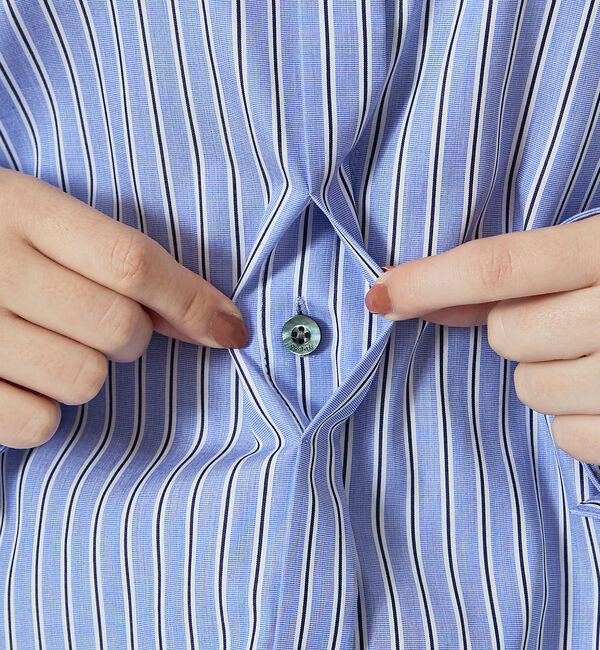 qualite「ファインブロードボウタイシャツ」|シャツ・ブラウス|