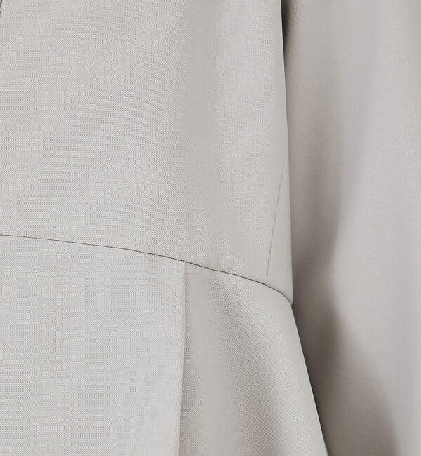 qualite「【セットアップ対応】ペプラムジャケット」|ノーカラージャケット|