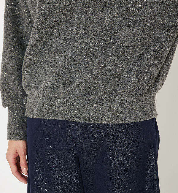 qualite「ラメスライバーニットプルオーバー」|スウェット・ジャージ|