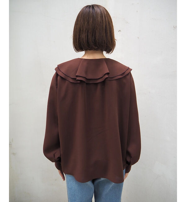 qualite「ダブルラッフルブラウス」|シャツ・ブラウス|