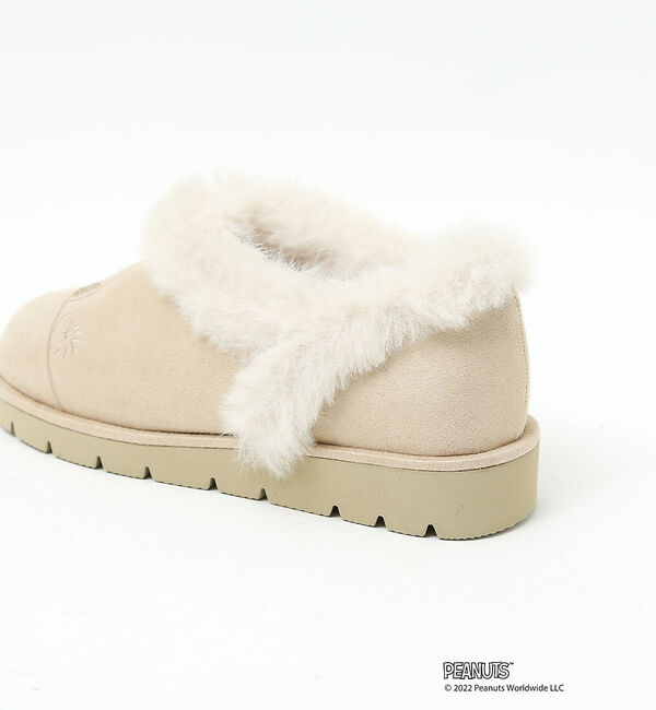AU BANNISTER「【PEANUTS&times;Au BANNISTER】スヌーピーコラボ エコムートンブーツ」|ショートブーツ|