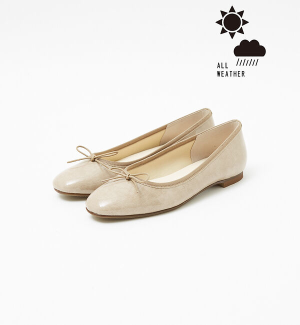 AU BANNISTER「【販売店舗限定/晴雨兼用】バレエシューズ」|レインシューズ|グレージュ