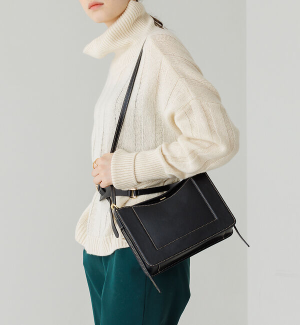 LOWELL things「【LEE掲載】Trench/レザーフラップショルダーBAG」|ショルダー・メッセンジャー|