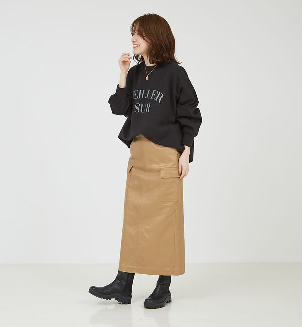 abahouse mavie「ロゴシルキーダンボールプルオーバー」|スウェット・ジャージ|