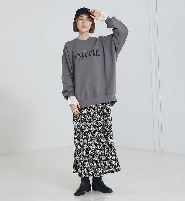 abahouse mavie「ロゴシルキーダンボールプルオーバー」|スウェット・ジャージ|