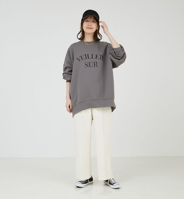 abahouse mavie「ロゴシルキーダンボールプルオーバー」|スウェット・ジャージ|