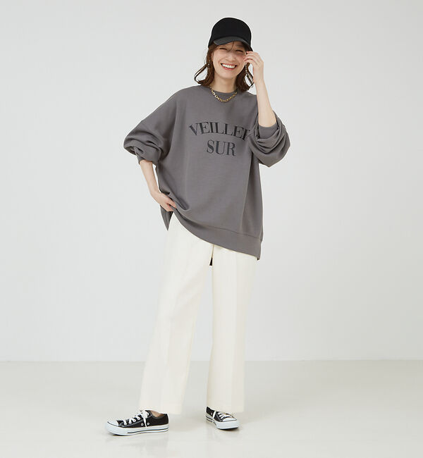 abahouse mavie「ロゴシルキーダンボールプルオーバー」|スウェット・ジャージ|