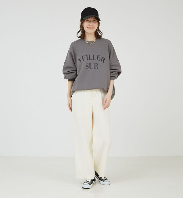 abahouse mavie「ロゴシルキーダンボールプルオーバー」|スウェット・ジャージ|